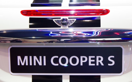BANGKOK - MARCH 27 : Close up of Mini Cooper S at The 34th Bangkok International Motor Show 2013 on March 27, 2013 in Bangkok, Thailand.のeditorial素材