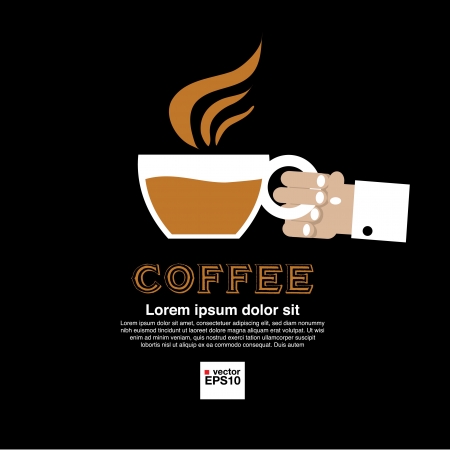 Coffee Cup In Hand のイラスト素材