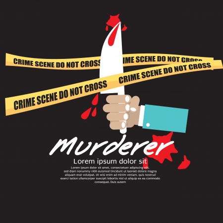Crime Scene Vector Illustration EPS10のイラスト素材