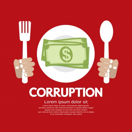 Corruption Vector Illustration のイラスト素材