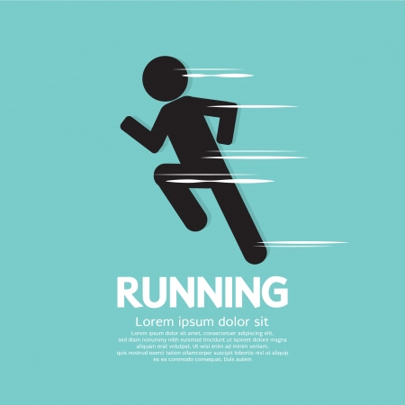 Running Vector Illustration のイラスト素材