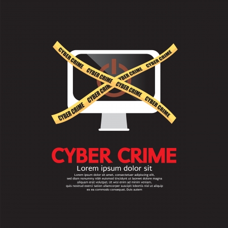 Cyber Crime Concept Vector Illustration EPS10のイラスト素材