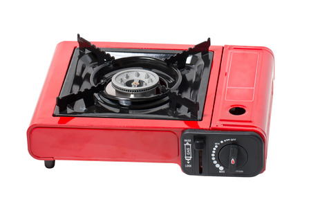 Portable Gas Stove Isolated on White の写真素材