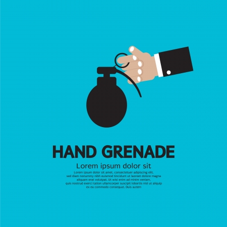 Hand Holding A Grenadeのイラスト素材
