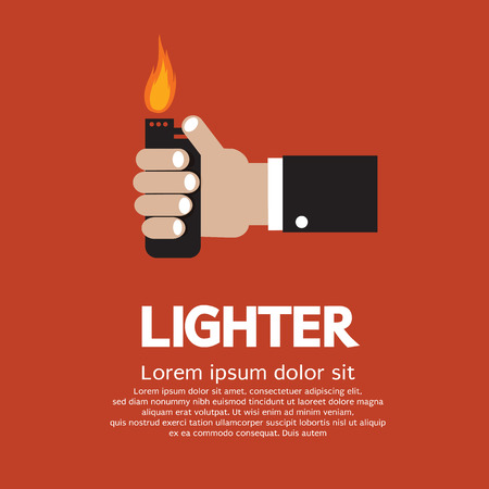 Hand Holding A Lighterのイラスト素材