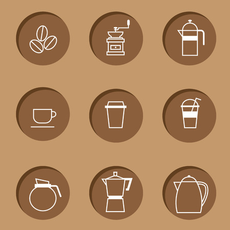 Coffee Icon Setのイラスト素材