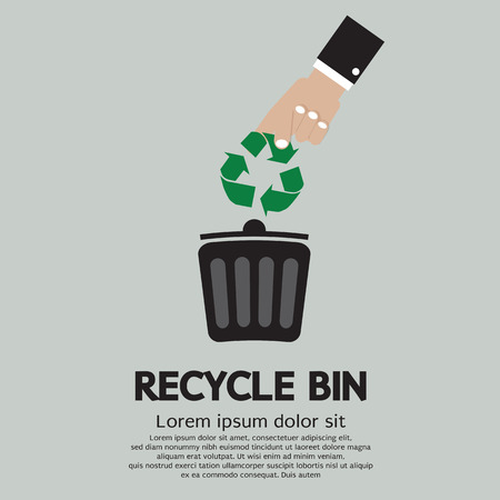 Recycle Bin Vector Illustrationのイラスト素材
