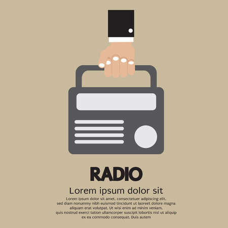Radio Vector Illustrationのイラスト素材