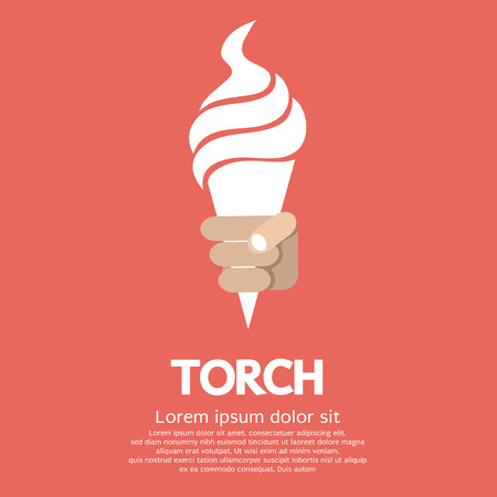 Hand Holding Torchのイラスト素材