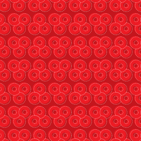 Red Circles Patternのイラスト素材