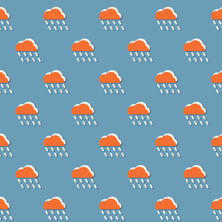 Cloud And Rain Patternのイラスト素材