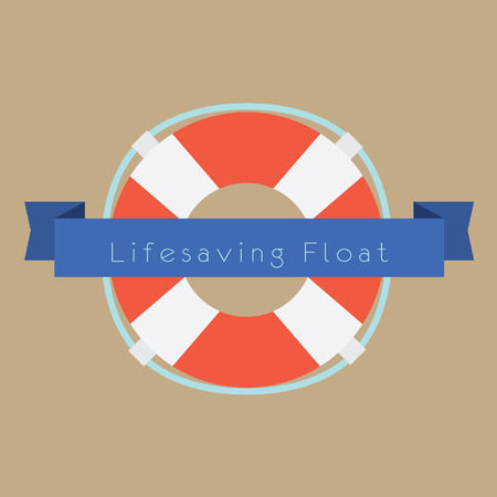 Life Saving Float Ring Vector Illustrationのイラスト素材