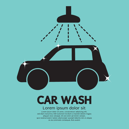 Car Wash Vector Illustrationのイラスト素材