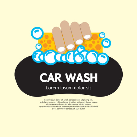 Car Wash Vector Illustrationのイラスト素材