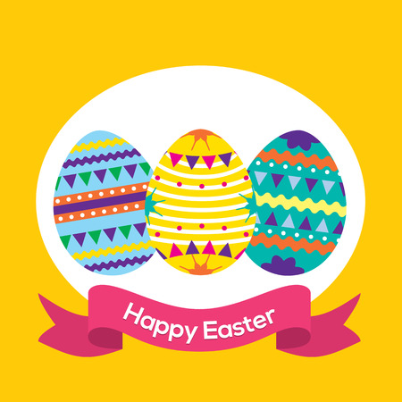 Easter Eggs Vector Illustrationのイラスト素材