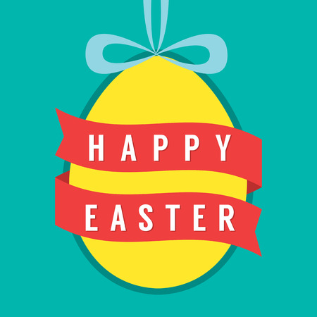 Happy Easter Vector Illustrationのイラスト素材