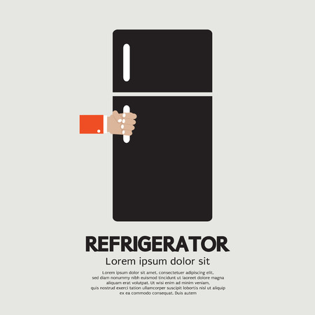 Refrigerator Vector Illustrationのイラスト素材
