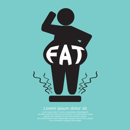 Fat Graphic Vector Illustrationのイラスト素材