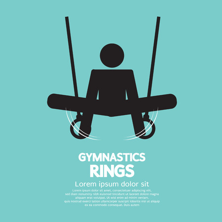 Rings Gymnastics Vector Illustrationのイラスト素材