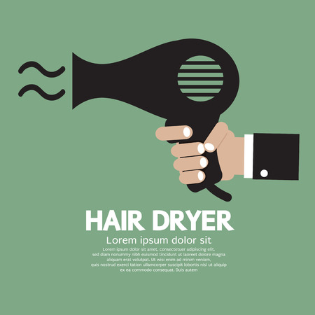 Hair Dryer Vector Illustrationのイラスト素材