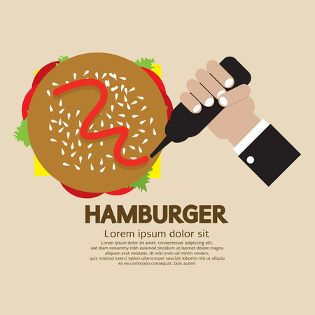 Hamburger Vector Illustrationのイラスト素材
