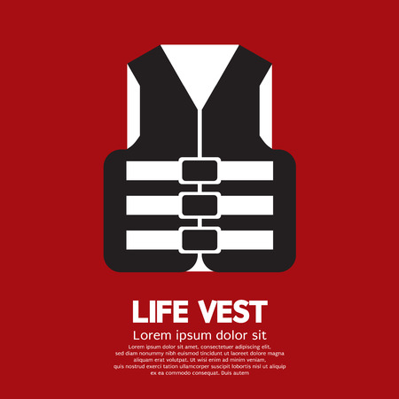 Life Vest Vector Illustrationのイラスト素材