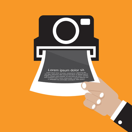 Vintage Camera Vector Illustrationのイラスト素材