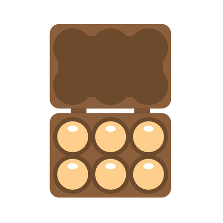 Egg Container Vector Illustrationのイラスト素材