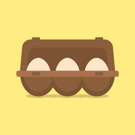 Egg Container Vector Illustrationのイラスト素材