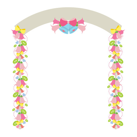 Flowers Arch Vector Illustrationのイラスト素材