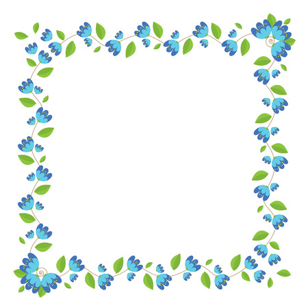 Floral Frame Vector Illustrationのイラスト素材