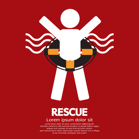 Rescue Vector Illustrationのイラスト素材