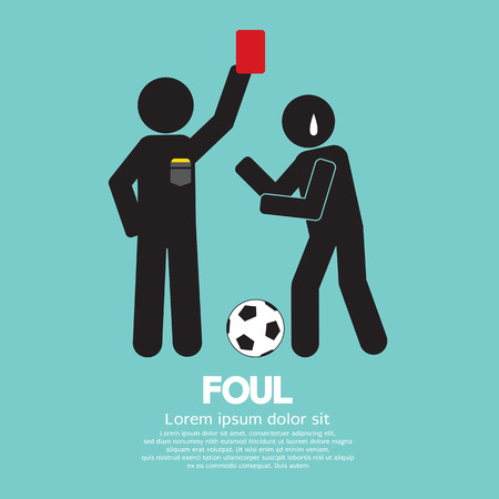 Foul Vector Illustrationのイラスト素材