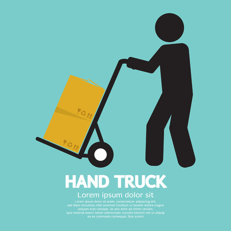 Hand Truck Vector Illustrationのイラスト素材