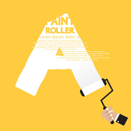 Paint Roller Alphabet A のイラスト素材