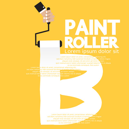 Paint Roller Alphabet B のイラスト素材