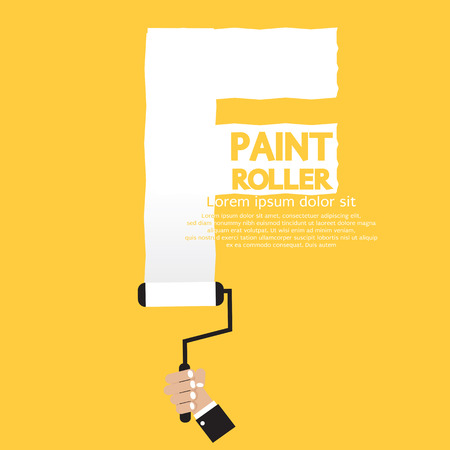 Paint Roller Alphabet F のイラスト素材