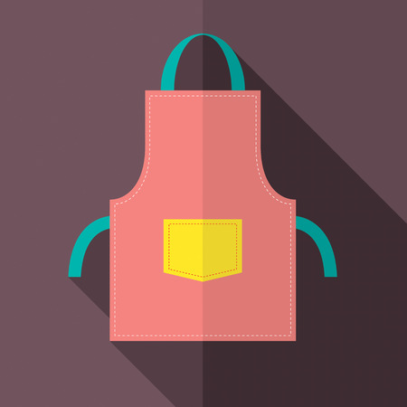 Flat Design Apron Vector Illustrationのイラスト素材