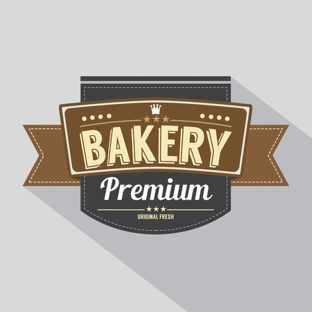 Bakery Label Vector Illustrationのイラスト素材