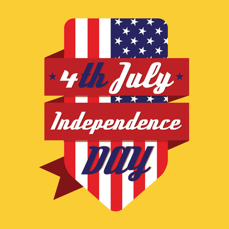 4th July American Independence Day Designのイラスト素材