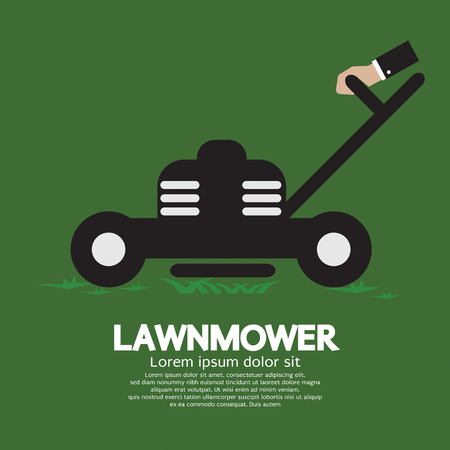 Lawnmower Vector Illustrationのイラスト素材