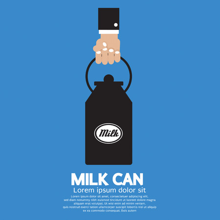Milk Can Vector Illustrationのイラスト素材