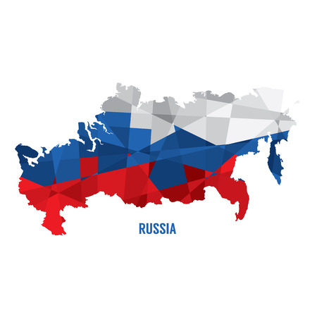 Map of Russia Vector Illustrationのイラスト素材