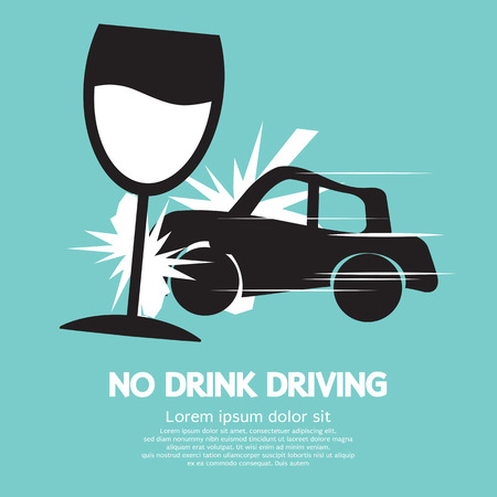 No Drink Driving Vector Illustrationのイラスト素材
