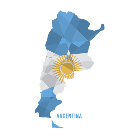 Map of Argentina Vector Illustrationのイラスト素材