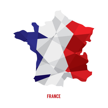 Map of France Vector Illustrationのイラスト素材