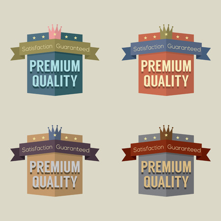 Set of Vintage Retro Badgeのイラスト素材