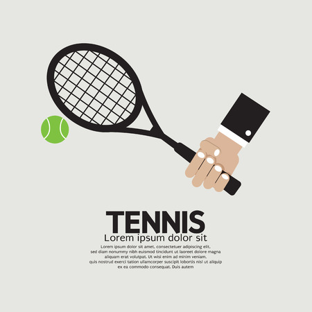 Tennis Playing Graphic のイラスト素材