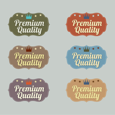 Set of Vintage Retro Badgeのイラスト素材