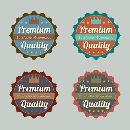 Set of Vintage Retro Badgeのイラスト素材